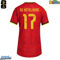 Belgia Charles De Ketelaere #17 Hjemmedrakt Dame EM 2024 Kortermet
